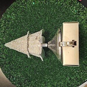 Pier 1 Silver Stocking Holder